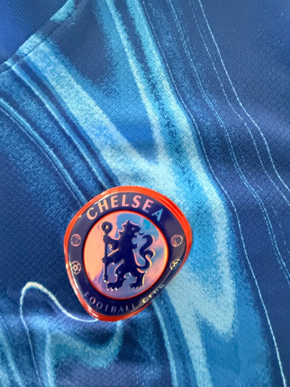 Nike Blue Swirl Chelsea Football Jersey
